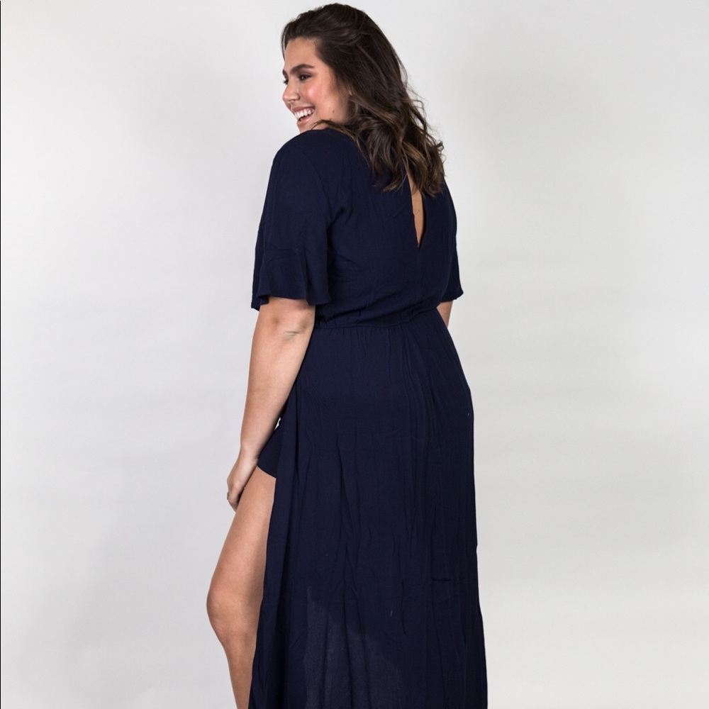 Plus Size ‘Empress' Maxi Romper - Picture 6 of 8